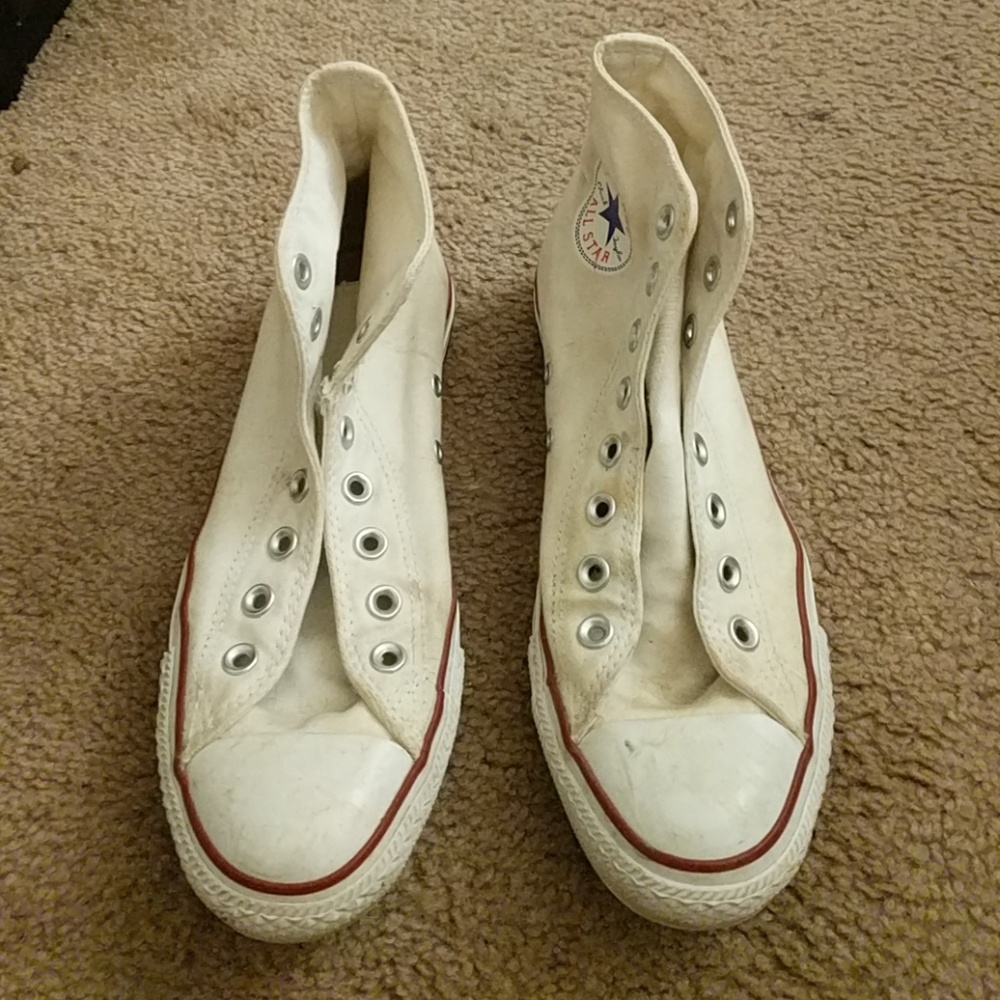 white high top converse